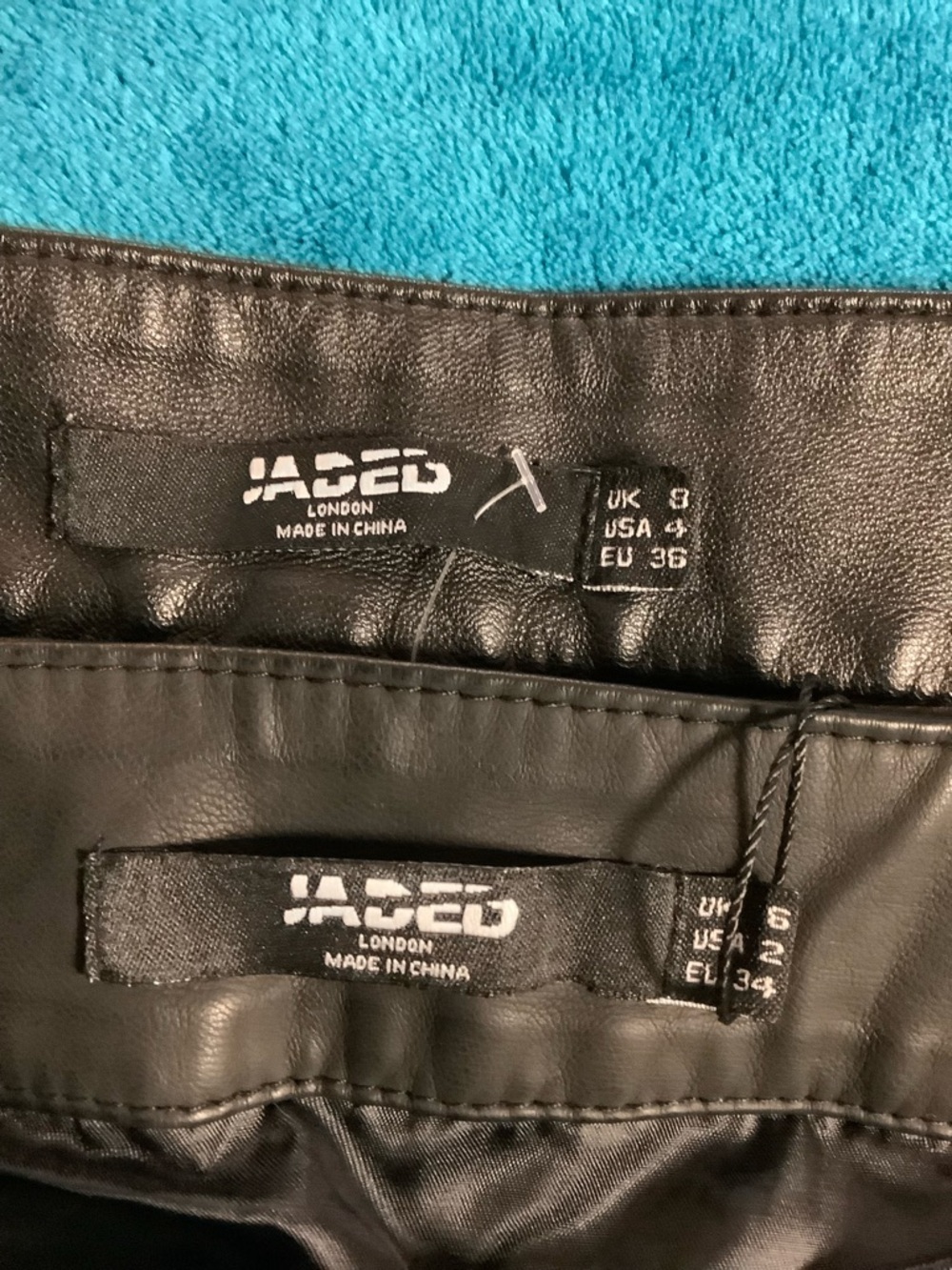 Jaded London Daytona Vegan Leather Crop Corset Strapless Top Micro Mini Skirt - Picture 13 of 16